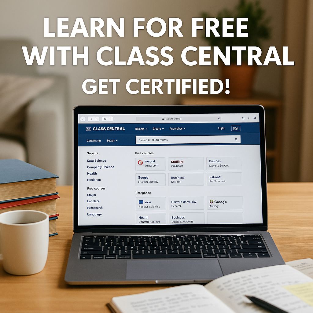 Learn Anything for Free with Certificates on Class Central 8